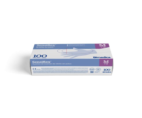 GUANTE NITRILO SENSIFLEX SIN POLVO TALLA XS 100UD
