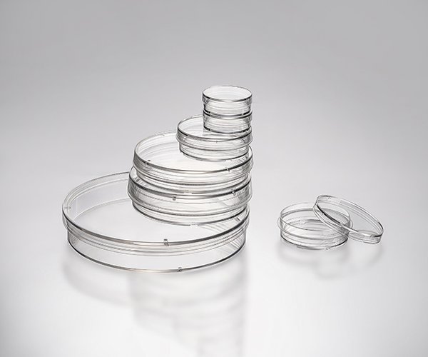 Caja de Petri tratada estéril ø 100 mm (h: 22,30 mm) paquete 300