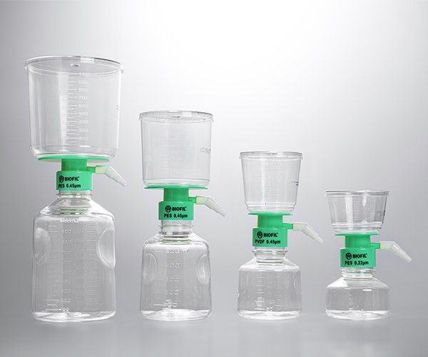Filtro PES de 2 cuerpos, estéril, 0,22 µm, 250 ml Ø 50 mm pack 12