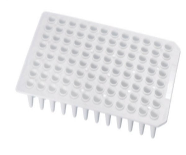 0.1ml 96-well PCR Placa Neutral,N-Skirt pack 5x10