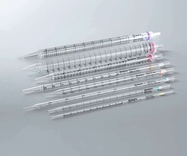Pipeta serológica 10ml estéril, naranja, envase individual papel/plástico pack 5 - muestra