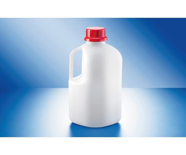 Frasco de cuello estrecho, PEHD, Safe Grip, 2500 ml, sin tapón