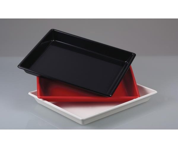 Bandeja fotográfica, PVC, sin nervaduras, blanca, 480 x 580 x 60 mm