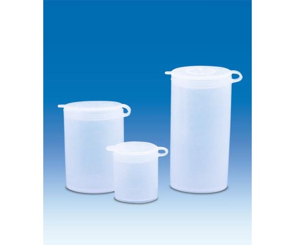 Recipiente para muestras, LDPE, 25 ml, 72 x 24 mm, con tapa a presión