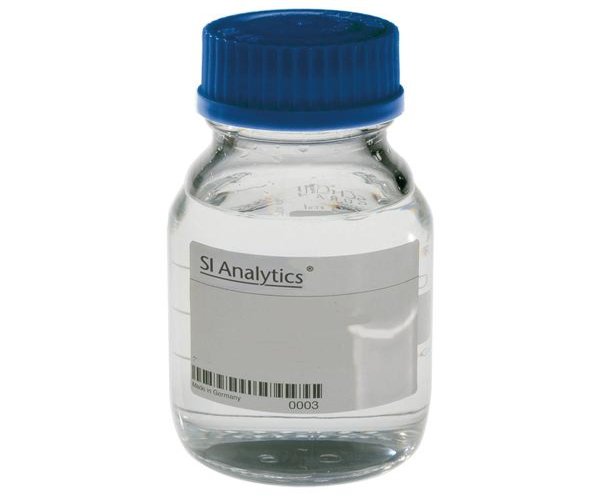 L 350, solución de cloruro de potasio 3,5 mol/l, 1000 ml en frasco de vidrio DURAN, e