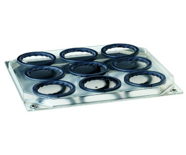 Accesorio para 9 matraces Erlenmeyer de 100 ml, acc. para Unimax 1010, Duomax 1030, Polyma
