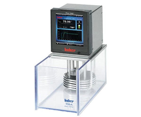 Baño termostatizado CC-106A con baño de PC, 25 a 100 °C, con regulador Pilot ONE
