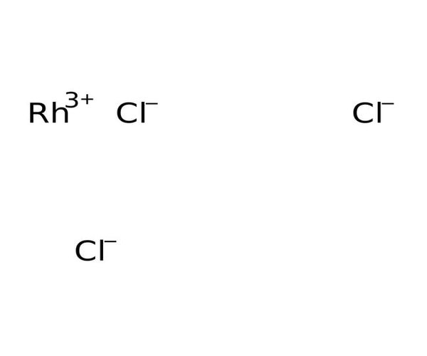 Solución de cloruro Rhodium(III), 99,5% (función de metales), Rh 10-30% w/w (cont. Rh) 0.5GR