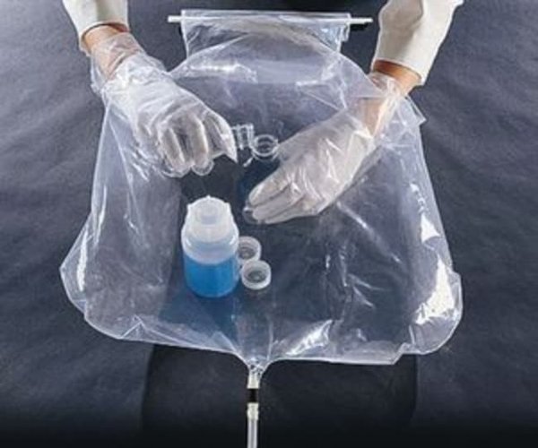 Bolsa para guantes de polietileno, 43 cm (17 pulgadas) x 43 cm (17 pulgadas) x 28 cm (11 pulgadas), 29 cm (11,5 pulgadas) entrada 4BAG