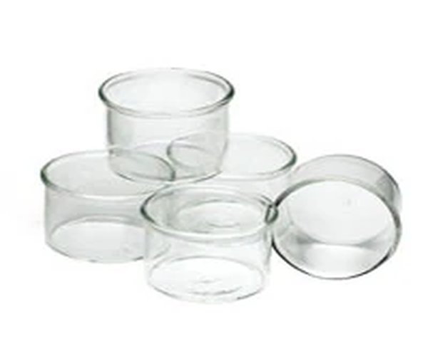 Glass beakers 25 mL, bulk std, PSD, 5/pk