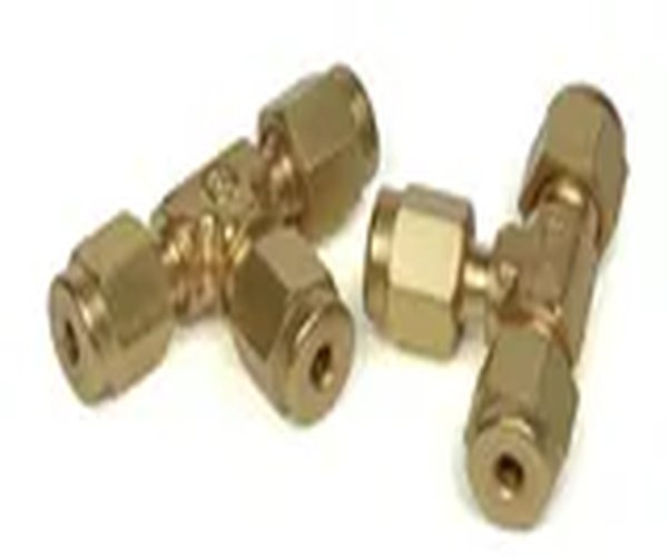 Tee, 1/8 pulgadas Unión de latón 2/PK