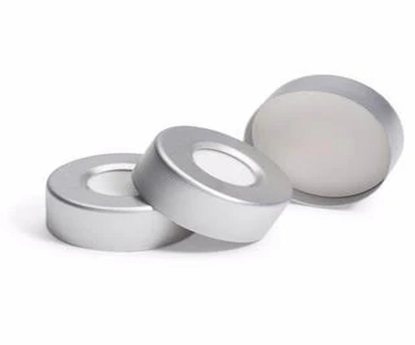 Tapa de crmp Al Hdspc, PTFE/Si sep, 20mm, 100PK