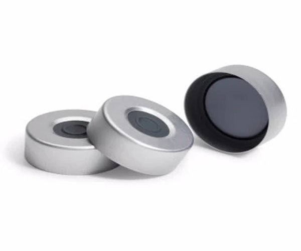 Tapa de crmp Hdspc Al, PTFE/btyl, 20 mm, 100 unidades