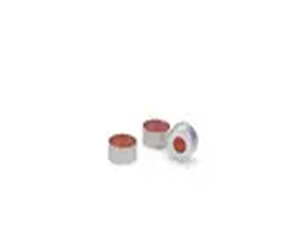 Tapa de crmp plateada de 11 mm, PTFE rojo, spta, 100 unidades