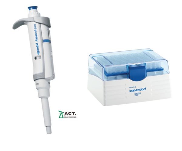 Eppendorf Research plus monocanal, variable, 100 - 1000 µL, azul, incl. epT.I.P.S. caja