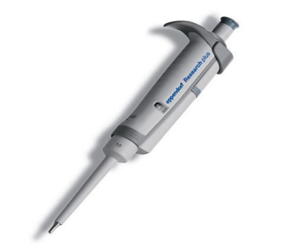 Eppendorf Research plus monocanal, fijo, 10 µL, gris