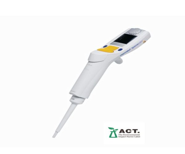Eppendorf Xplorer plus monocanal 5-100 µL, botón de escala multifunción amarillo, puntas de 200 µL