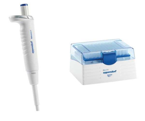 Eppendorf Reference 2 monocanal, variable, 100 - 1000 µL, azul, incl. epT.I.P.S. caja