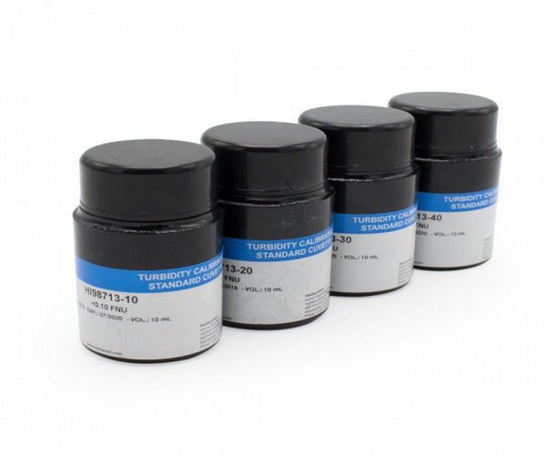 Kit de patrones calibracion AMCO-AEPA "CAL CHECK" trazable a NIST para turbidimetro HI98713, <0,1,