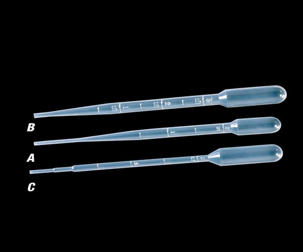 PIPETAS PASTEUR GRAD. 1 ML, paquete 6 x 500