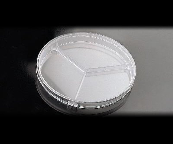 PLACA PETRI 90X14MM 3 COMP PACK DE 500
