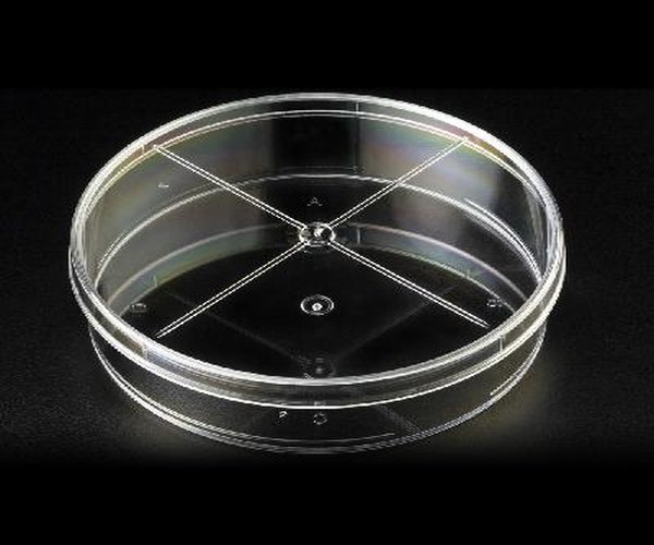 PLACA PETRI 90X25MM 4 COMP. PACK DE 312