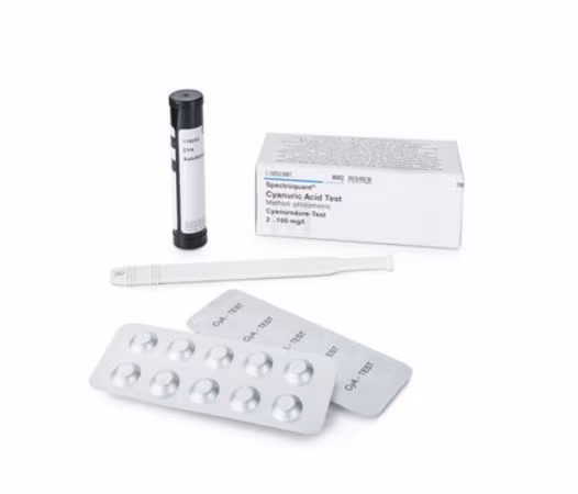 Cyanuric Acid Prueba fotométrica, 2-160 mg/L (ácido cianurico), paquete espectrocuente 1X1EA
