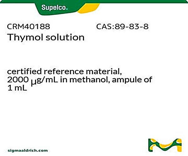 TIMOL, 1X1ML, 2000UG/ML, METANOL paquete 1X1EA