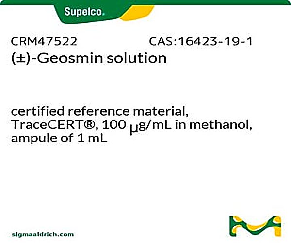 (+/-)-GEOSMINA, 1X1ML,100UG/ML,MEOH paquete 1X1EA