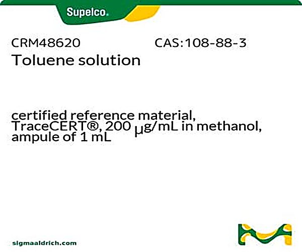 TOLUENO,1X1ML,200UG/ML METANOL paquete 1X1EA