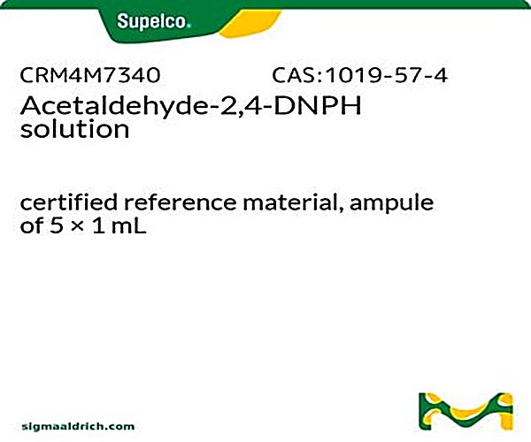 ACETALDEHÍDO-DNPH,5X1ML,1000UG/ML,ACN paquete 1X1EA
