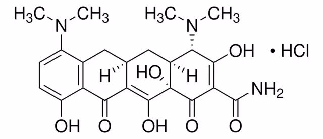 Clorhidrato de minociclina, paquete de British Pharm 1X1EA