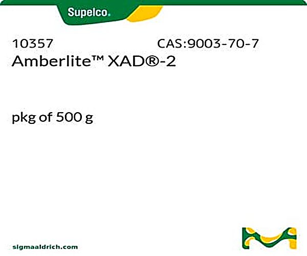 AmberliteTM XAD-2 pkg de 500 g pack 1X1EA