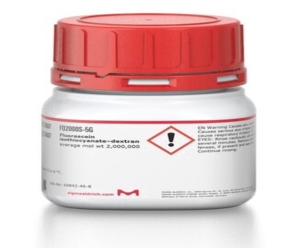 ISOTIOCIANATO DE FLUORESCEÍNA DEXTRAN AV. y paquete 1X100MG