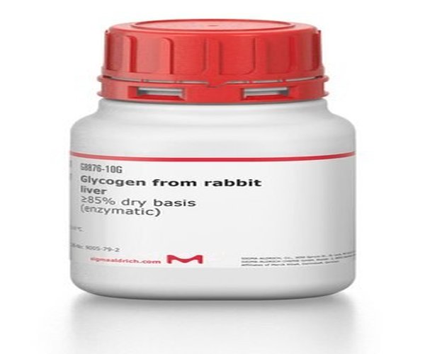 GLUCÓGENO DE HÍGADO DE CONEJO, PUREZA >= 8% pack 1X500MG