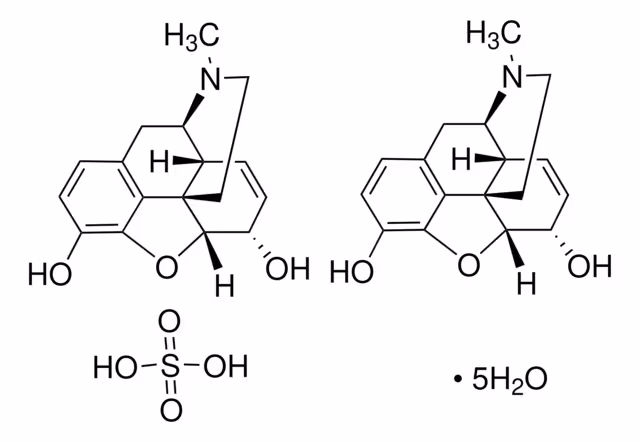 SULFATO DE MORFINA - DEA SCHEDULE II ARTÍCULO paquete 1X25MG