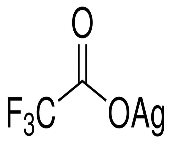 TRIFLUOROACETATO DE PLATA, 98% paquete 1X25G