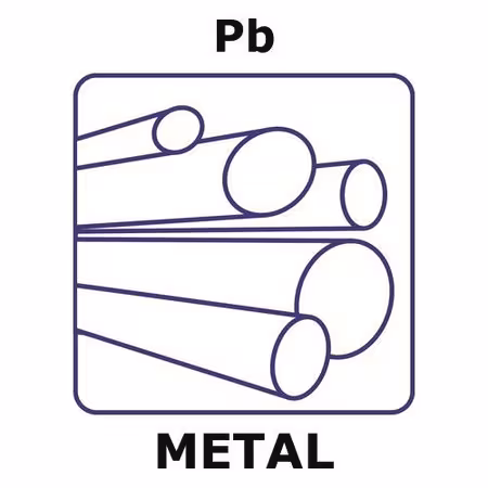 PLOMO, VARILLA, 100 MM, DIÁMETRO 19,0 MM, 99,9 y paquete 1X10EA