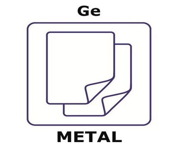 GERMANIO, HOJA, 25X25MM, ESPESOR 3.& paquete 1X1EA