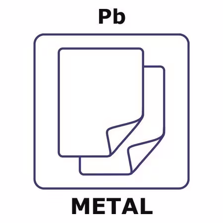 PLOMO, LÁMINA 100X100MM, ESPESOR 1,0MM y paquete 1X1EA