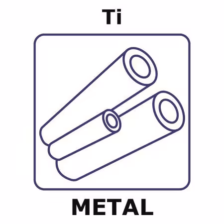 TITANIUM, TUBE, 100MM, DIAMETRO EXTERIOR e embalagem 1X1EA