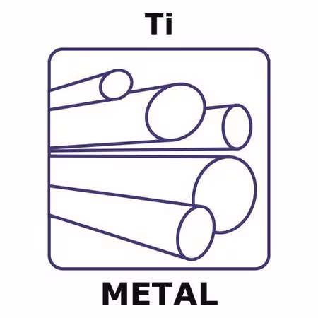 TITANIUM, ROD, 500MM, Diameter 5MM, ANN & embalagem 1X5EA
