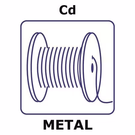 CADMIO, CARRETE DE ALAMBRE, 1M DE DIÁMETRO 0,5 MM, Y paquete 1X1EA