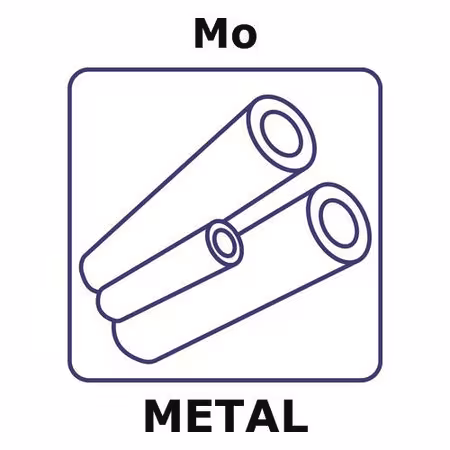 MOLIBDENO, TUBO, 50MM, DIAMETRO EXTERIOR& paquete 1X1EA