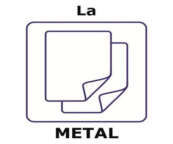 LANTANO, LÁMINA 25X25MM, ESPESOR 0.1M& paquete 1X1EA