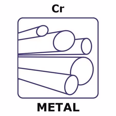 CROMO, VARILLA, 10 MM, DIÁMETRO 5,0 MM, 99 y paquete 1X1EA