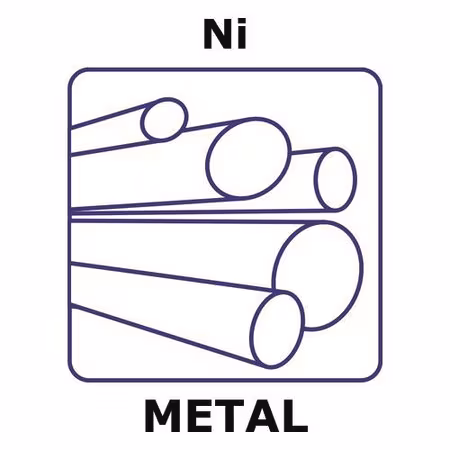 NÍQUEL, VARILLA, 50 MM, DIÁMETRO 3,3 MM, 99,9 y paquete 1X5EA