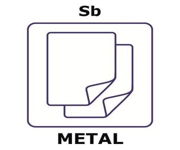 ANTIMONY, FOIL, NOT LIGHT TESTED, 25X25& pack 1X1EA