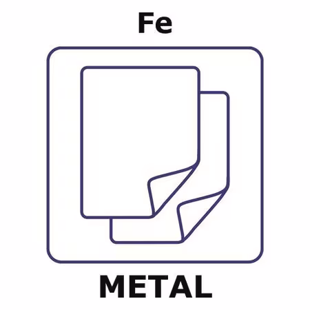 IRON, FOIL, 25MM DISKS, THICKNESS 0.009& pack 1X10EA
