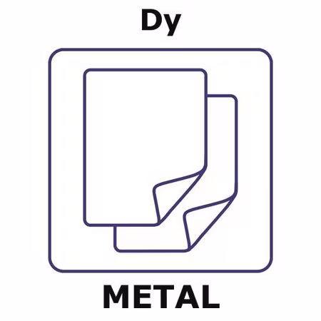 DYSPROSIUM, FOIL 50X50MM, THICKNESS 0.1& pack 1X1EA